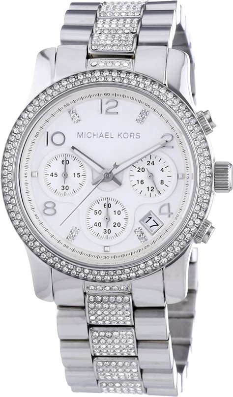 michael kors mk5825|Michael Kors MK5825 Ladies Silver Runway Stone Set Watch.